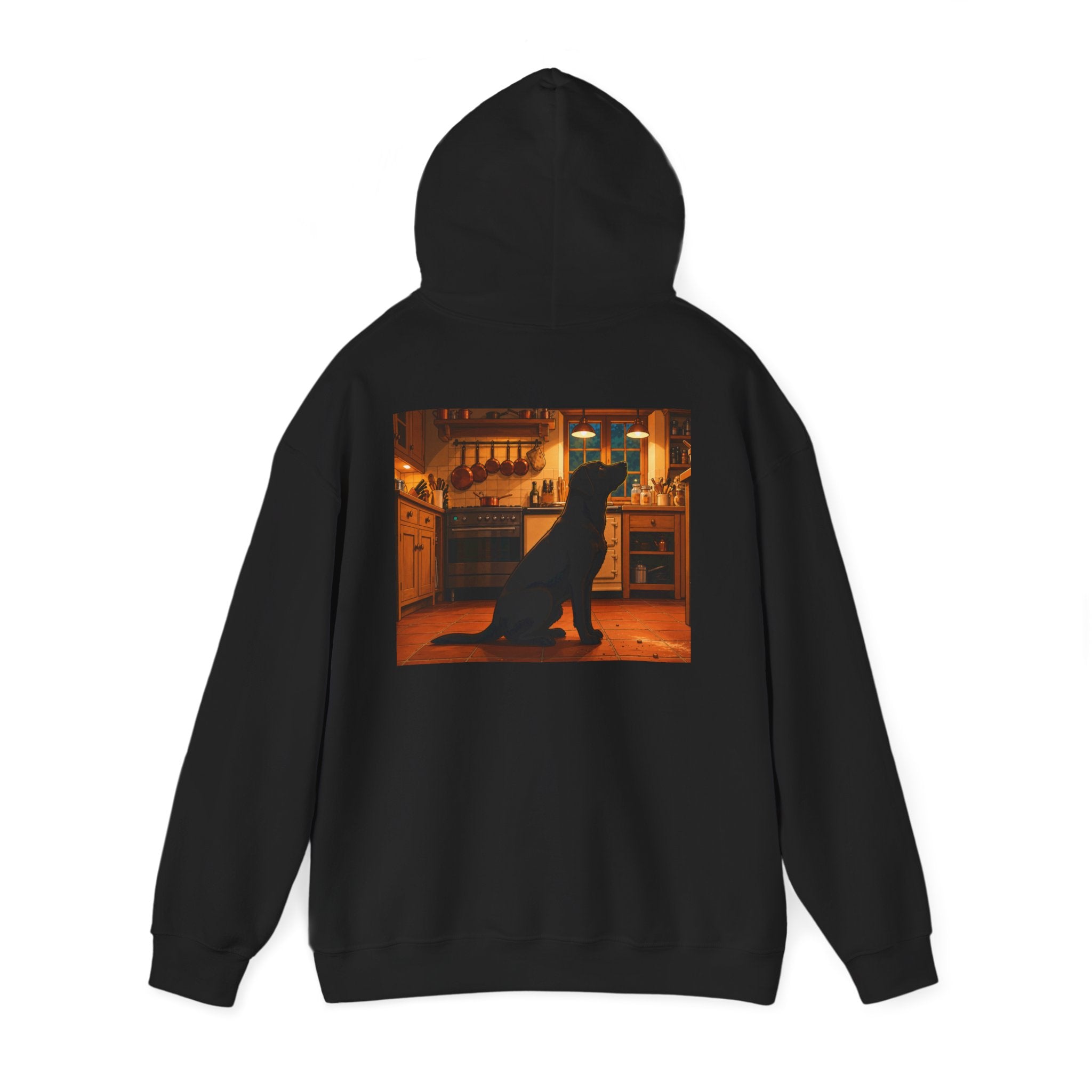 Labrador Retriever Hoodie — “Chief Crumb Inspector” Cute Labrador Kitchen Portrait Pullover