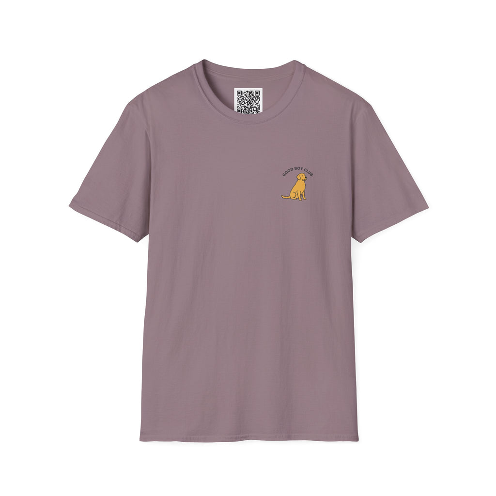 Golden Retriever Good Boy Club Print T-Shirt