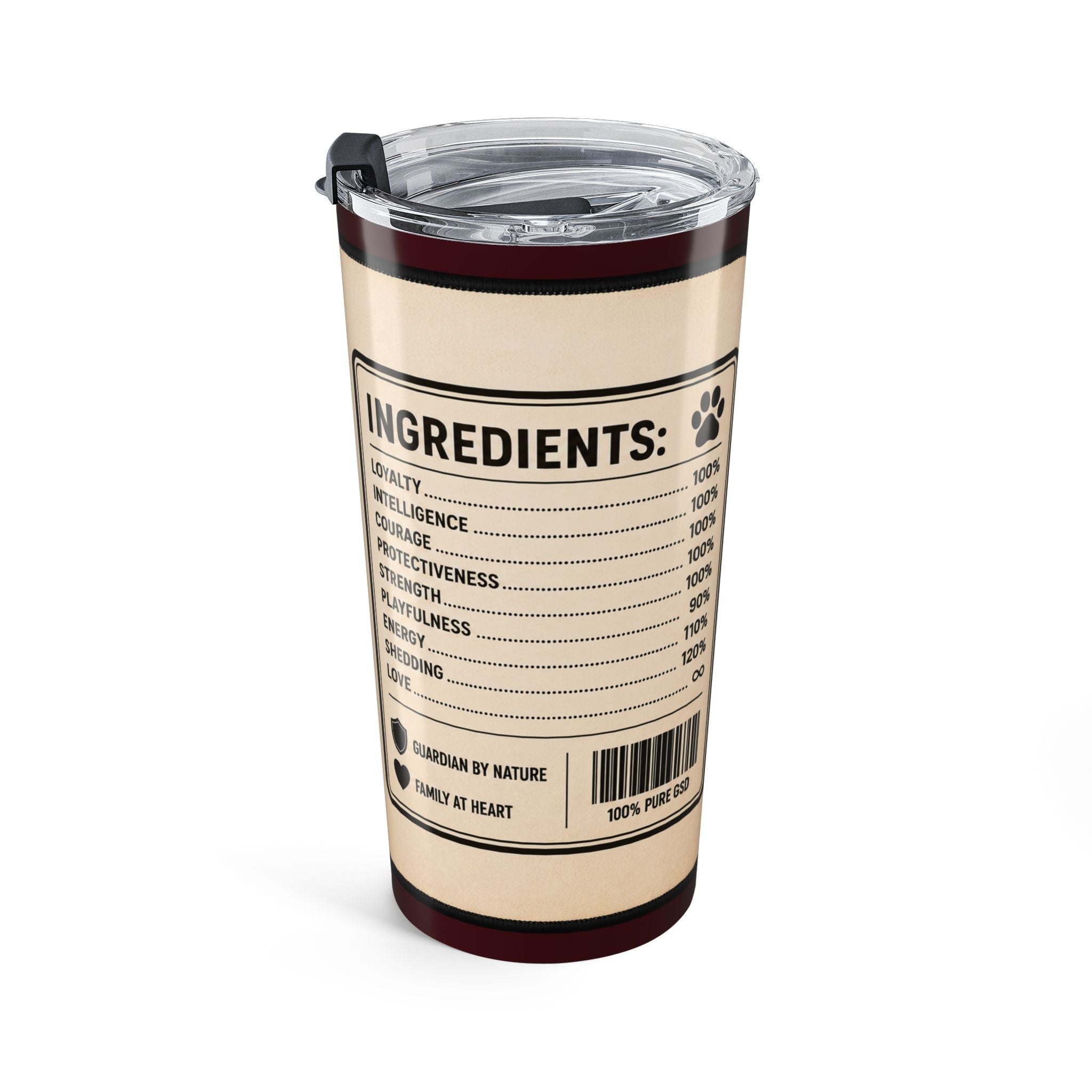 GSD — 'Pure Breed' Travel Coffee Cup 20oz