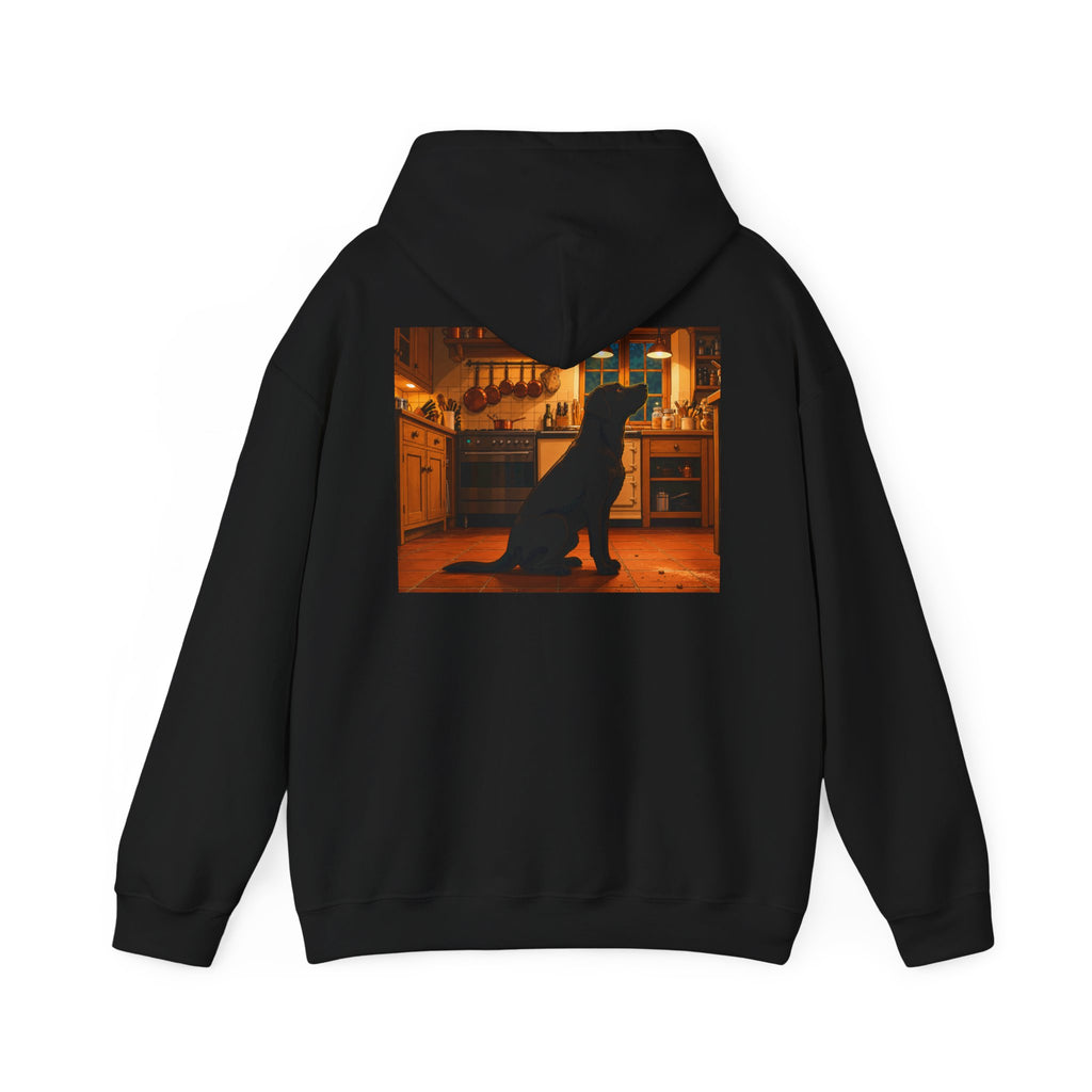 Labrador Retriever Hoodie — “Chief Crumb Inspector” Cute Labrador Kitchen Portrait Pullover
