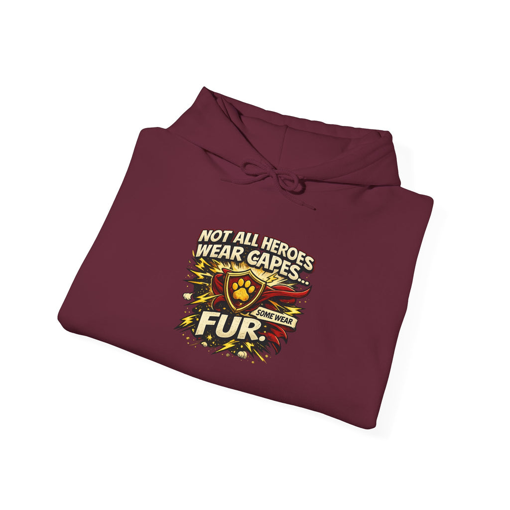 German Shepherd Protector Hoodie — "Not All Heroes Wear Capes" Dog Lover Pullover
