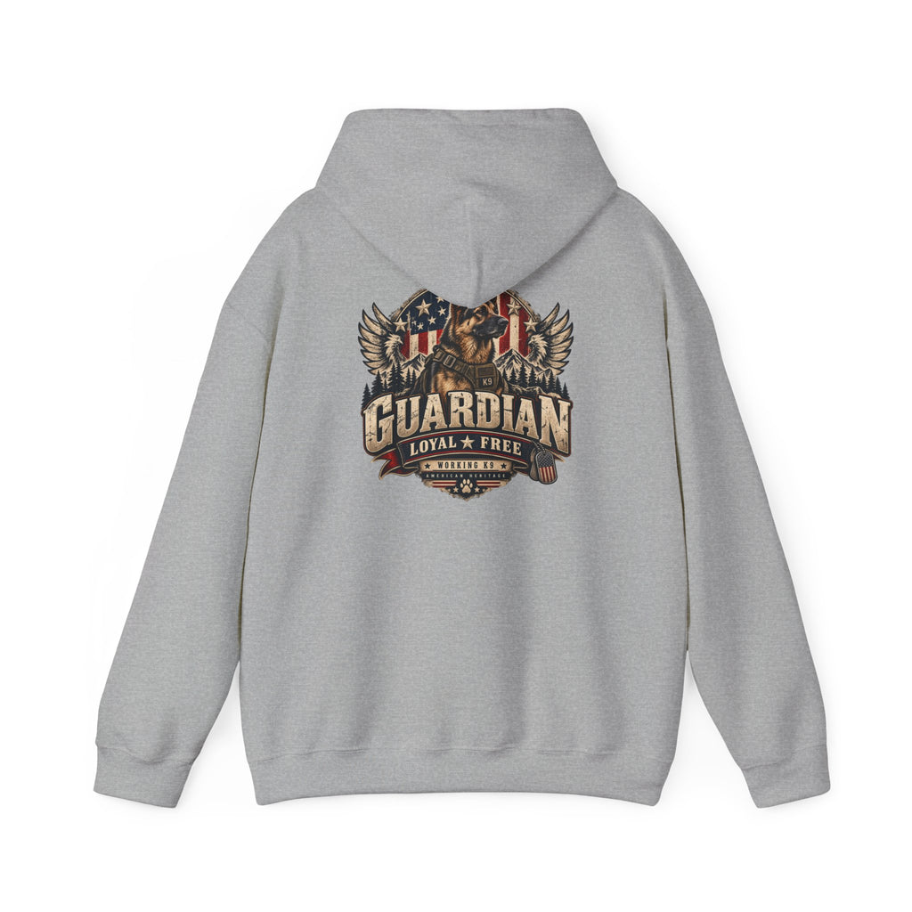 Guardian Loyal & Free Hoodie - Patriotic American Flag Eagle Design