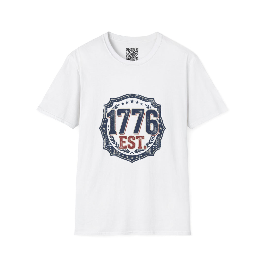 1776 Vintage Shield T-Shirt — Patriotic Independence Day Tee