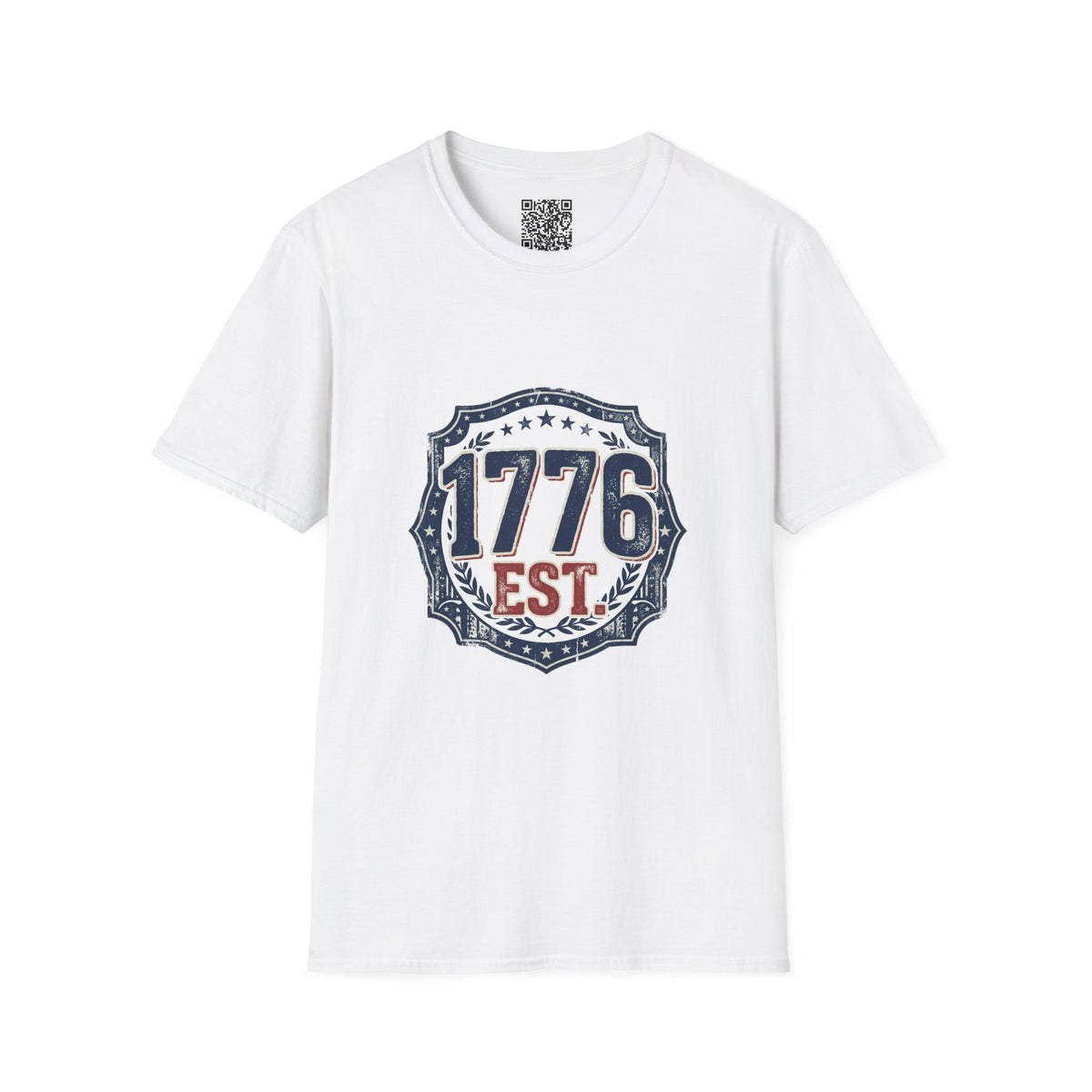 1776 Vintage Shield T-Shirt — Patriotic Independence Day Tee