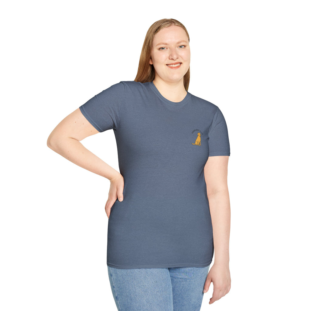 Golden Retriever Good Boy Club Print T-Shirt