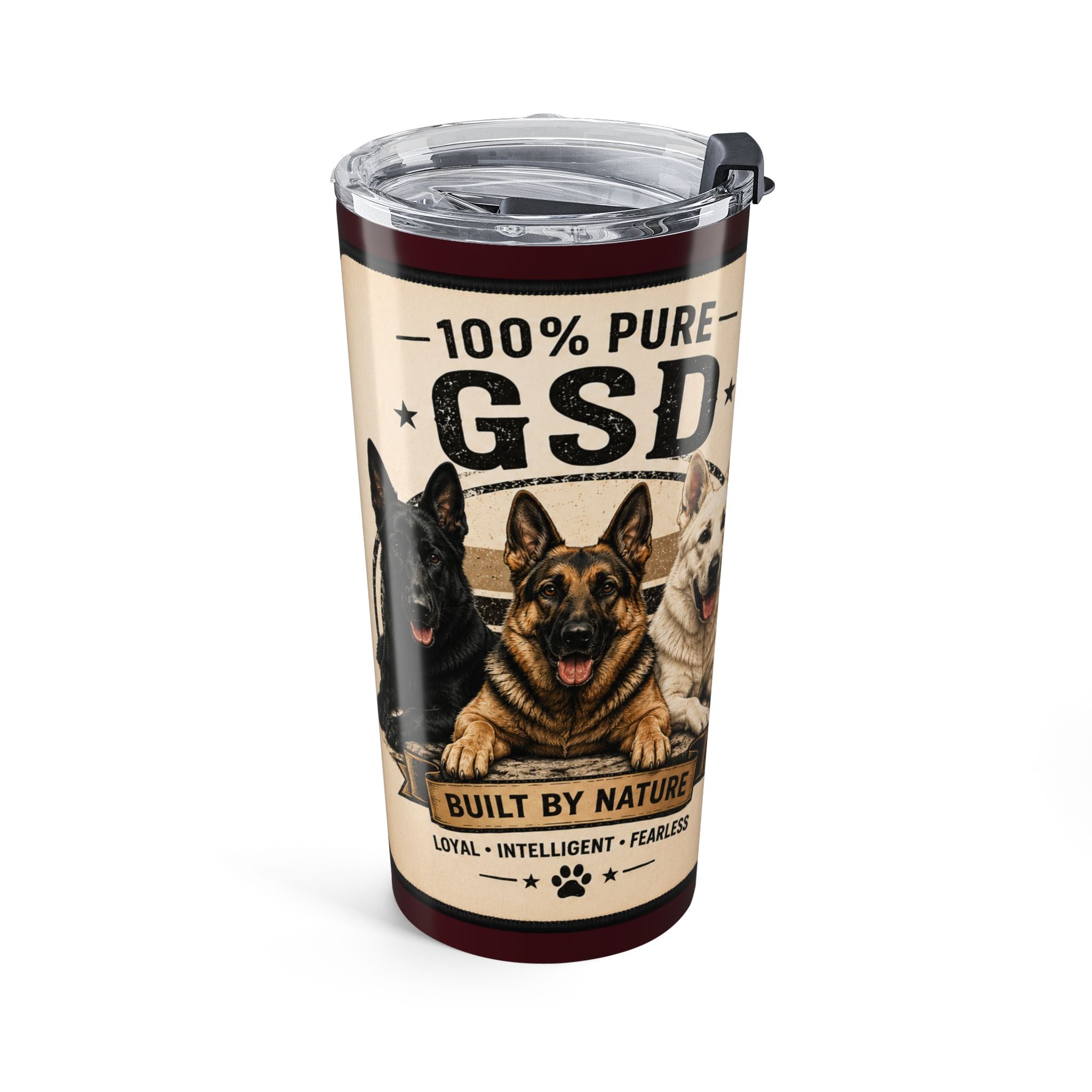 GSD — 'Pure Breed' Travel Coffee Cup 20oz
