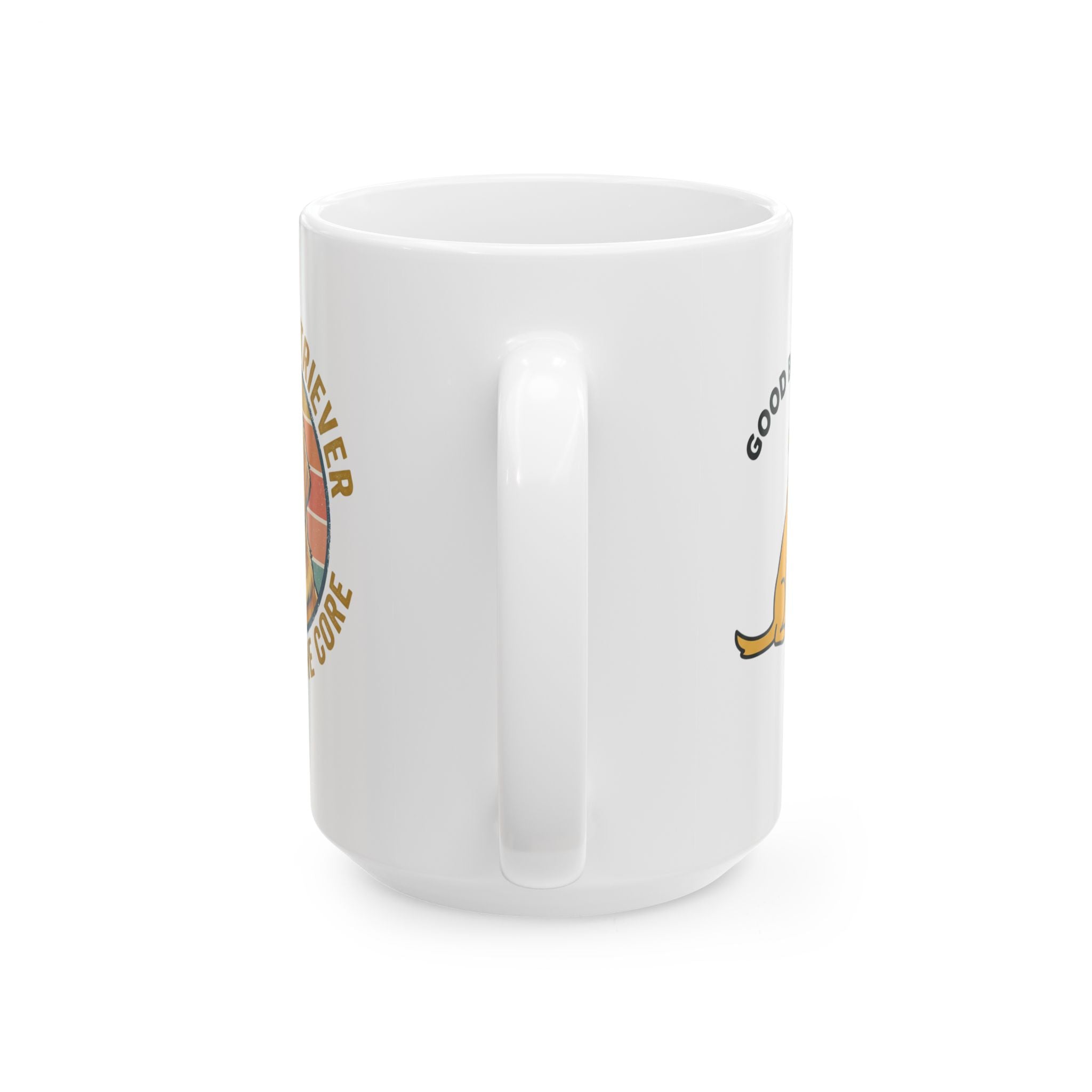 Golden Retriever Ceramic Mug — "Good Boy" Loyal Dog Coffee Cup (11oz/15oz)