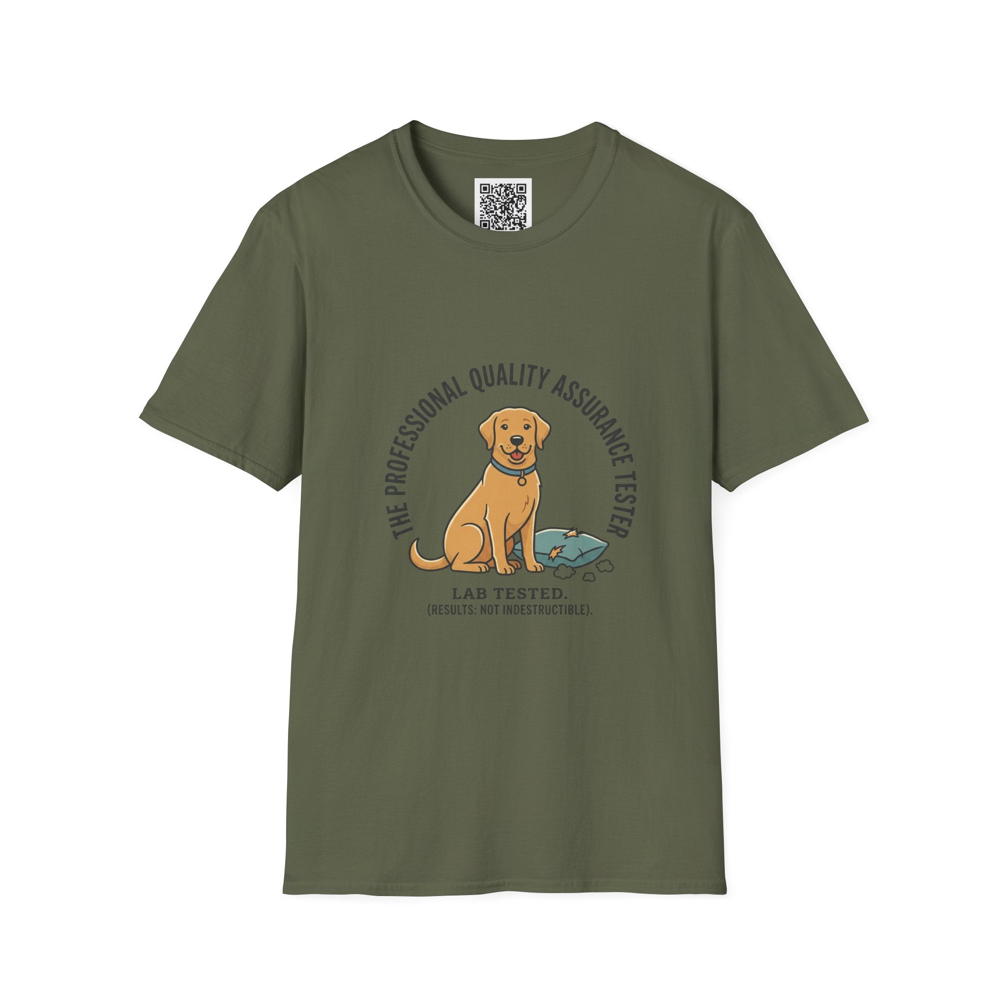 Lab Tested Quality Assurance Dog Graphic Tee