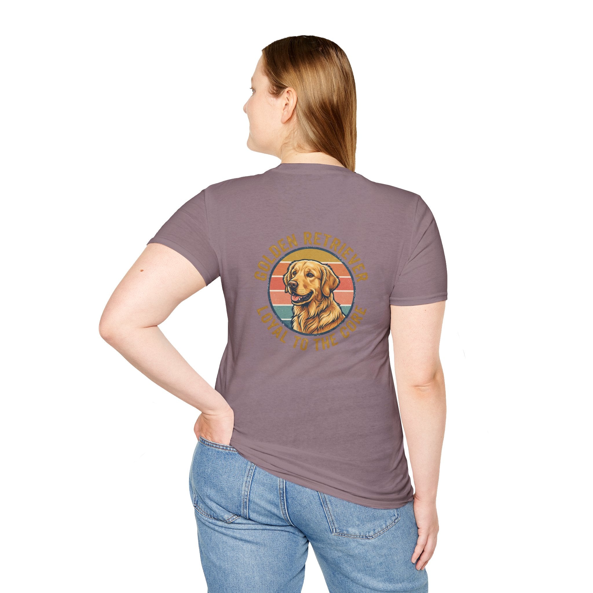 Golden Retriever Good Boy Club Print T-Shirt