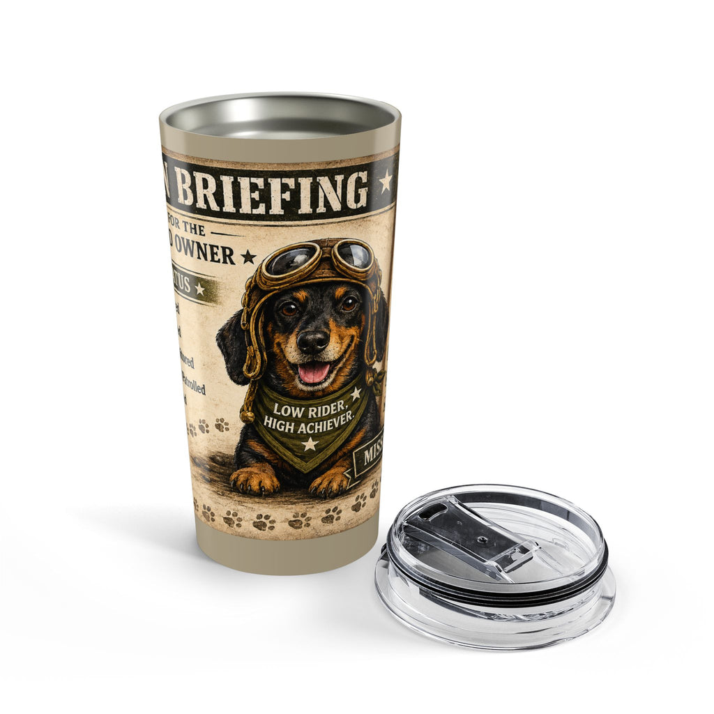 Dachshund Mission Tumbler — Cute Aviator