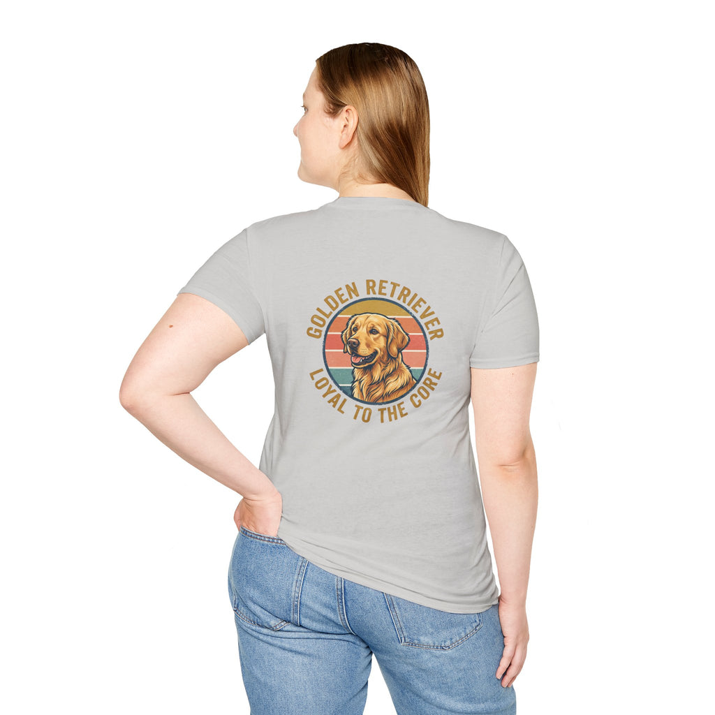 Golden Retriever Good Boy Club Print T-Shirt