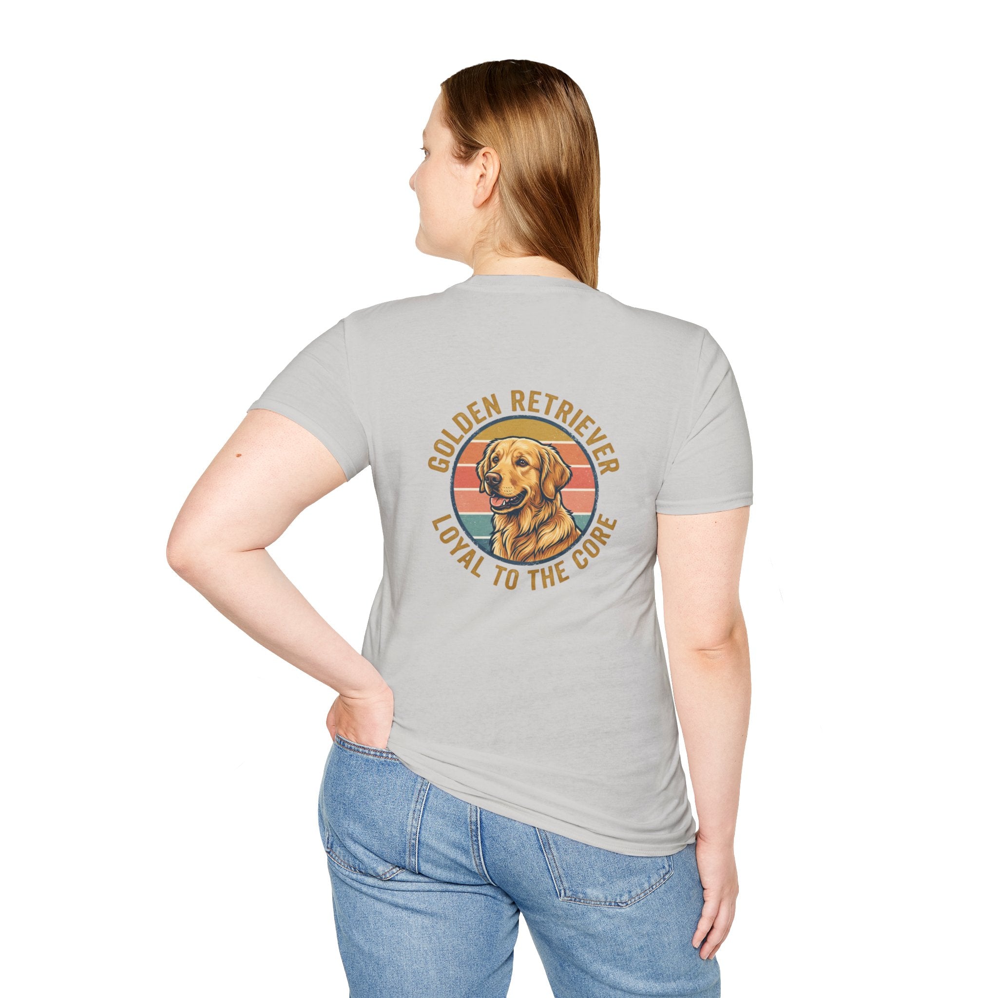 Golden Retriever Good Boy Club Print T-Shirt