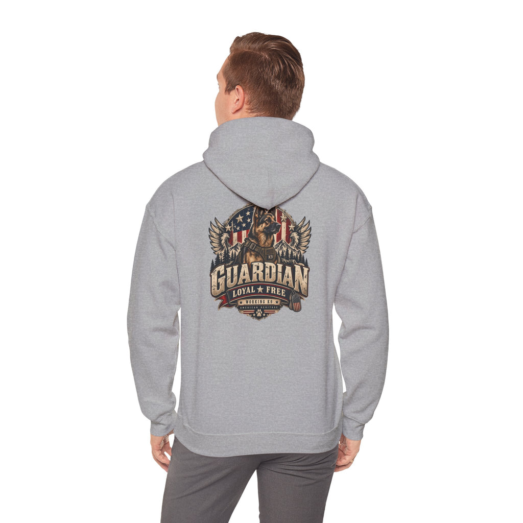 Guardian Loyal & Free Hoodie - Patriotic American Flag Eagle Design