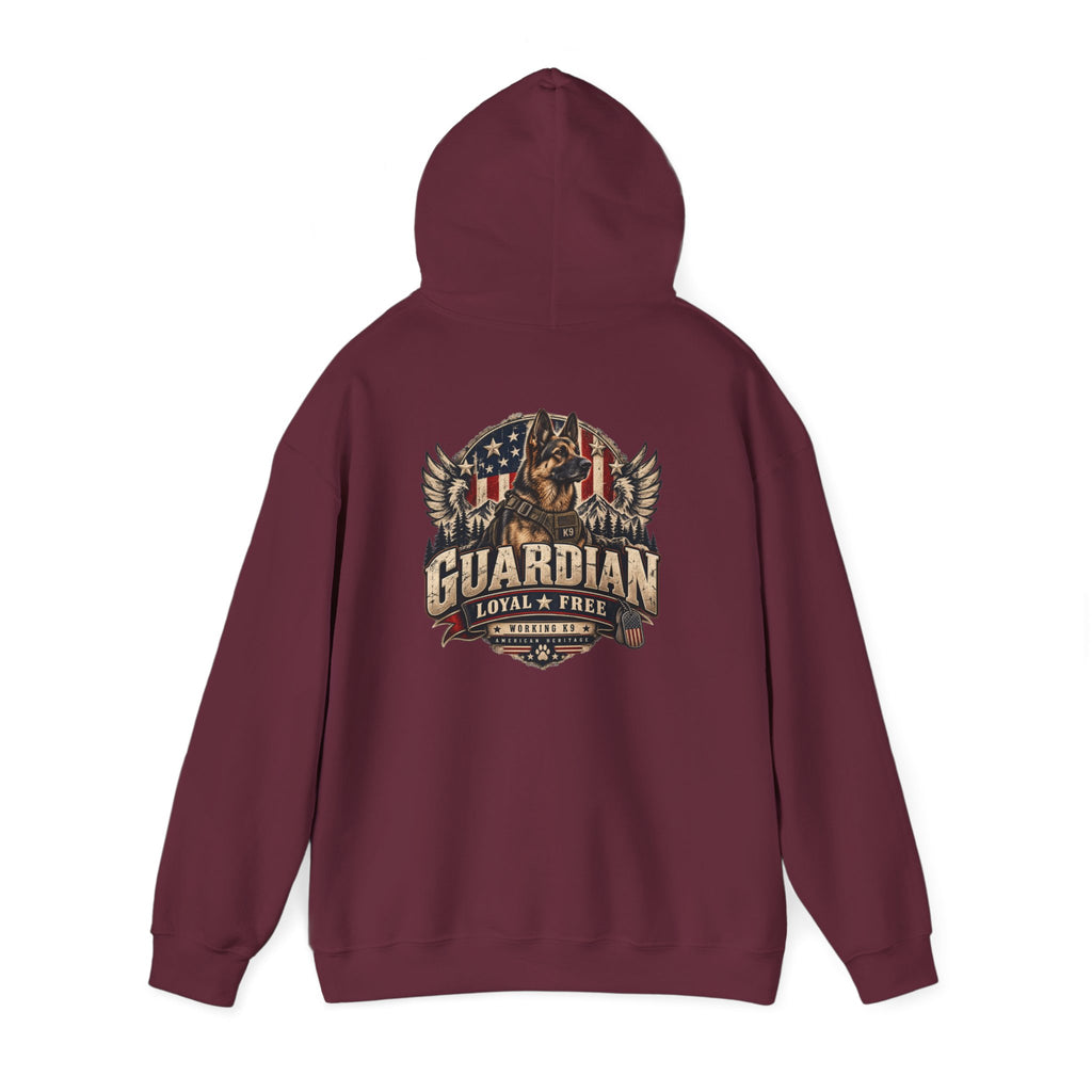 Guardian Loyal & Free Hoodie - Patriotic American Flag Eagle Design