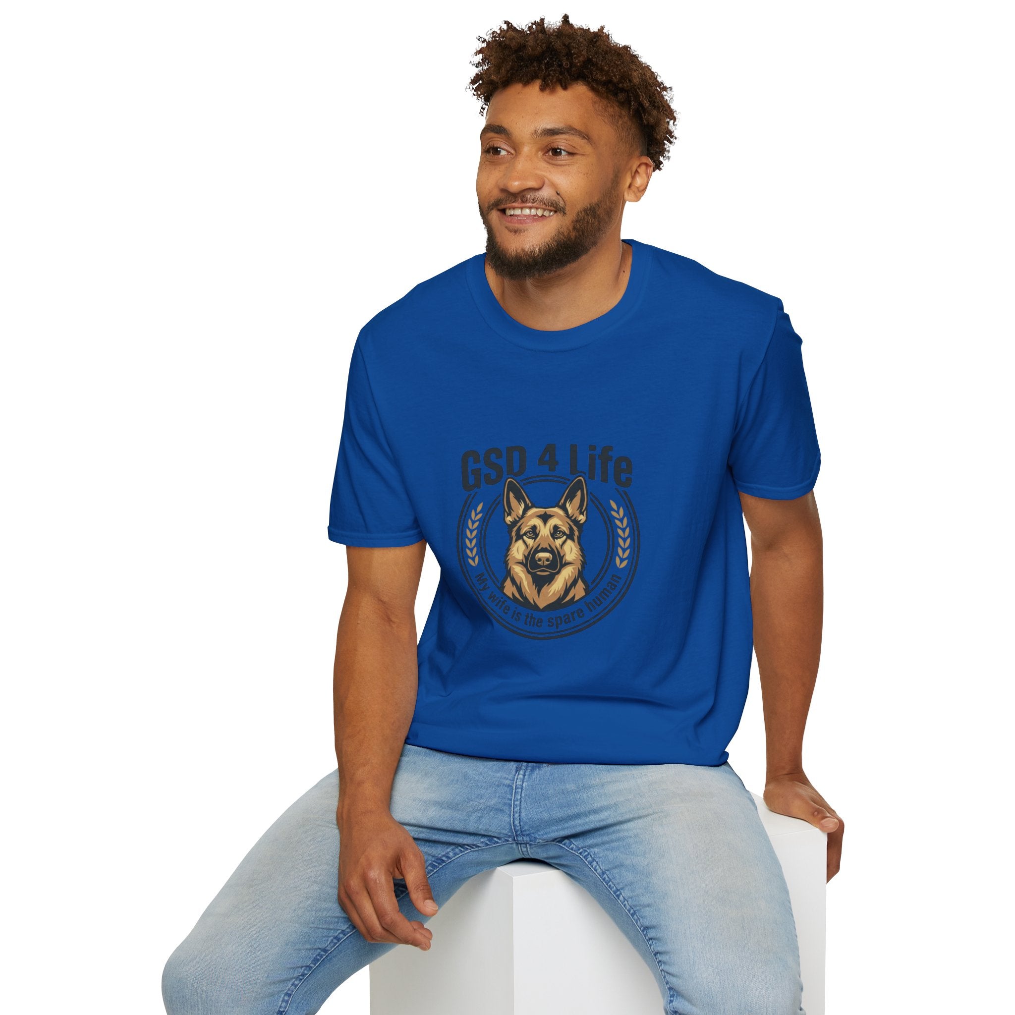 GSD 4 Life T-Shirt — My wife is a spare human German Shepherd Dog Lover Tee