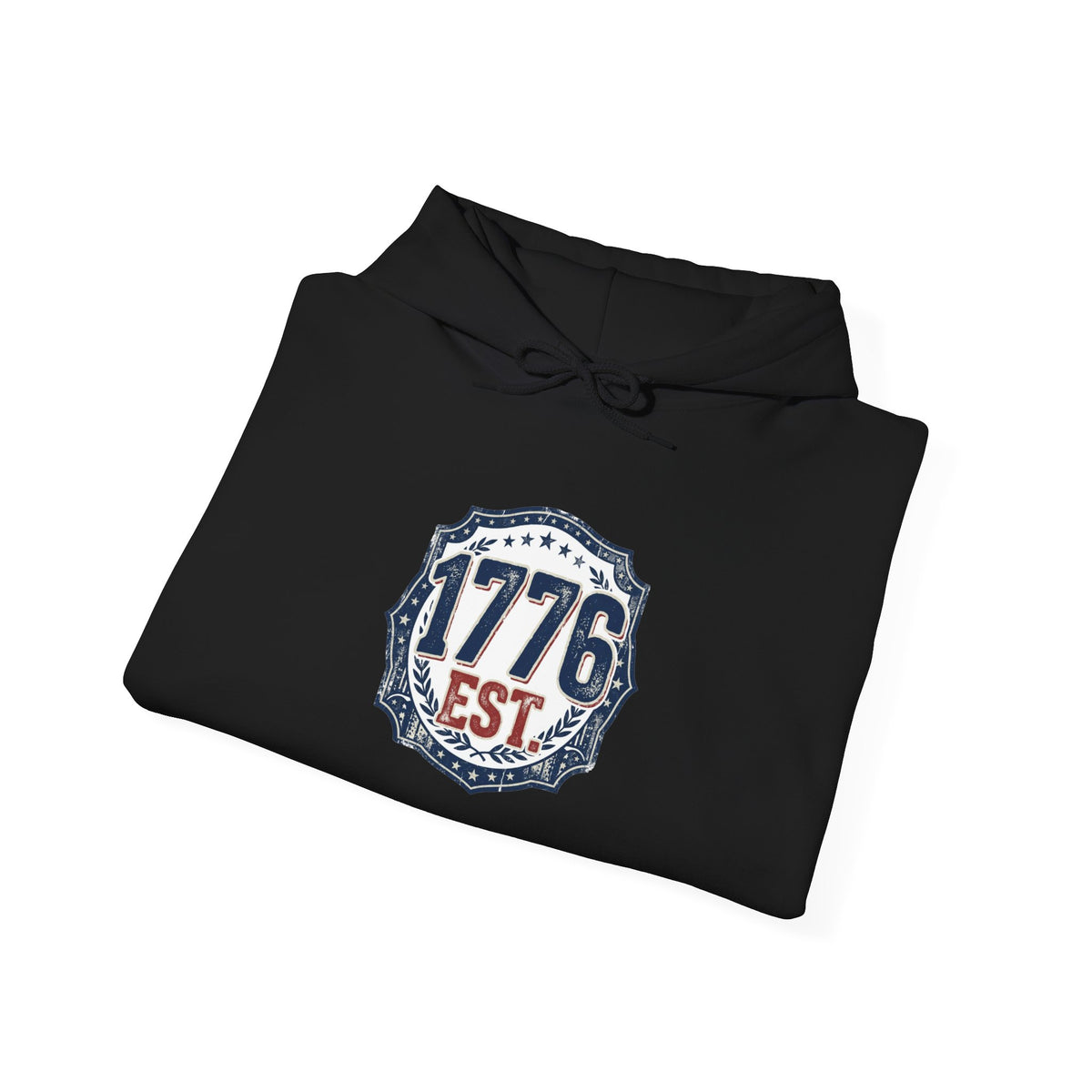 1776 Patriotic Hoodie — "Free Because of the Brave" Military Veteran Sweatshirt