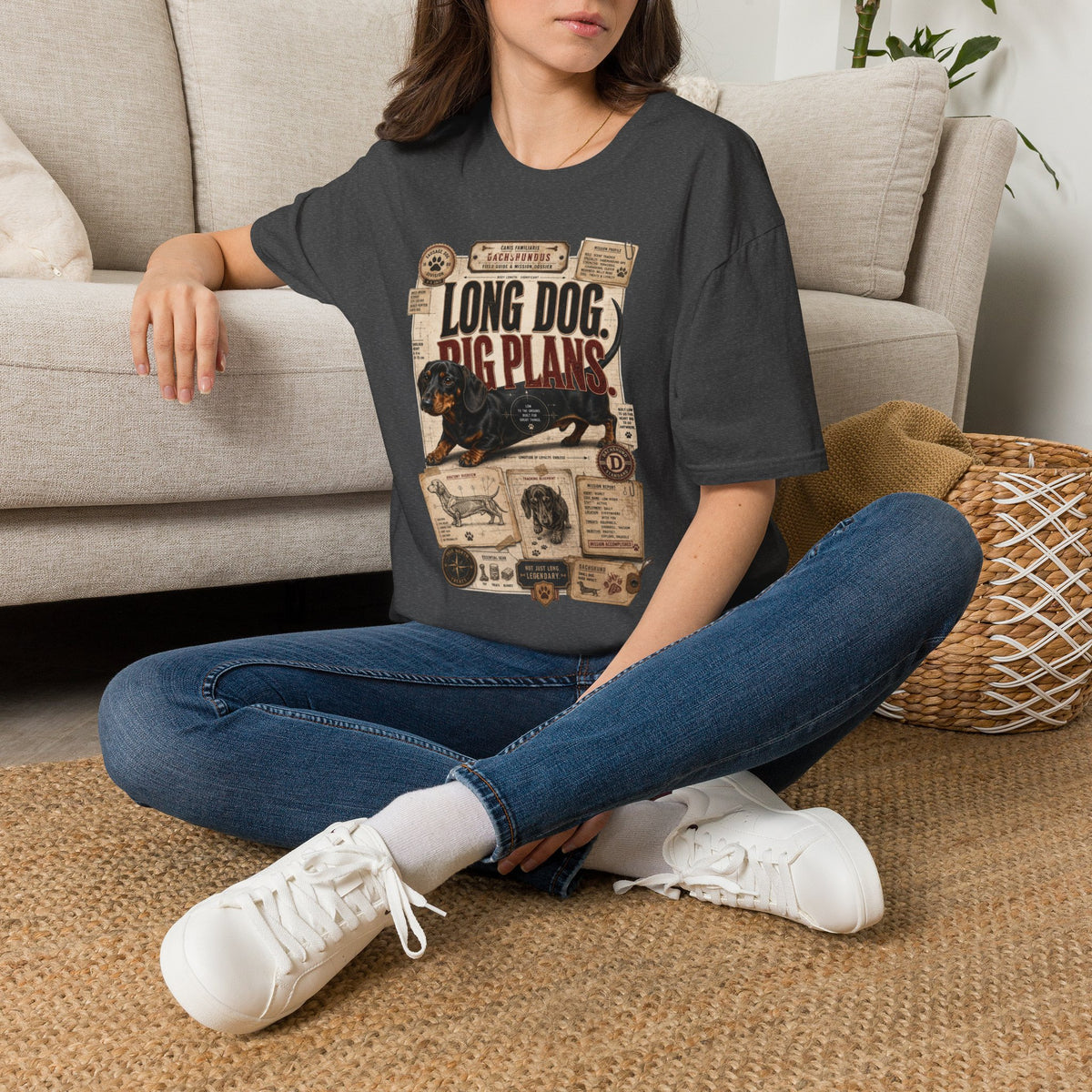 Long Dog, Big Plans Dachshund T-Shirt