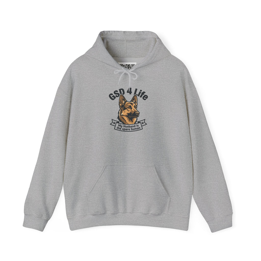 GSD 4 Life Hoodie — my husband is the spare human