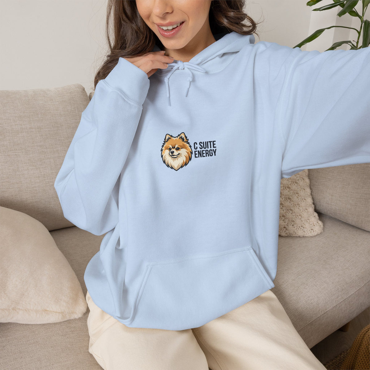 Pomeranian 'Chief of Barking at Nothing' Hoodie