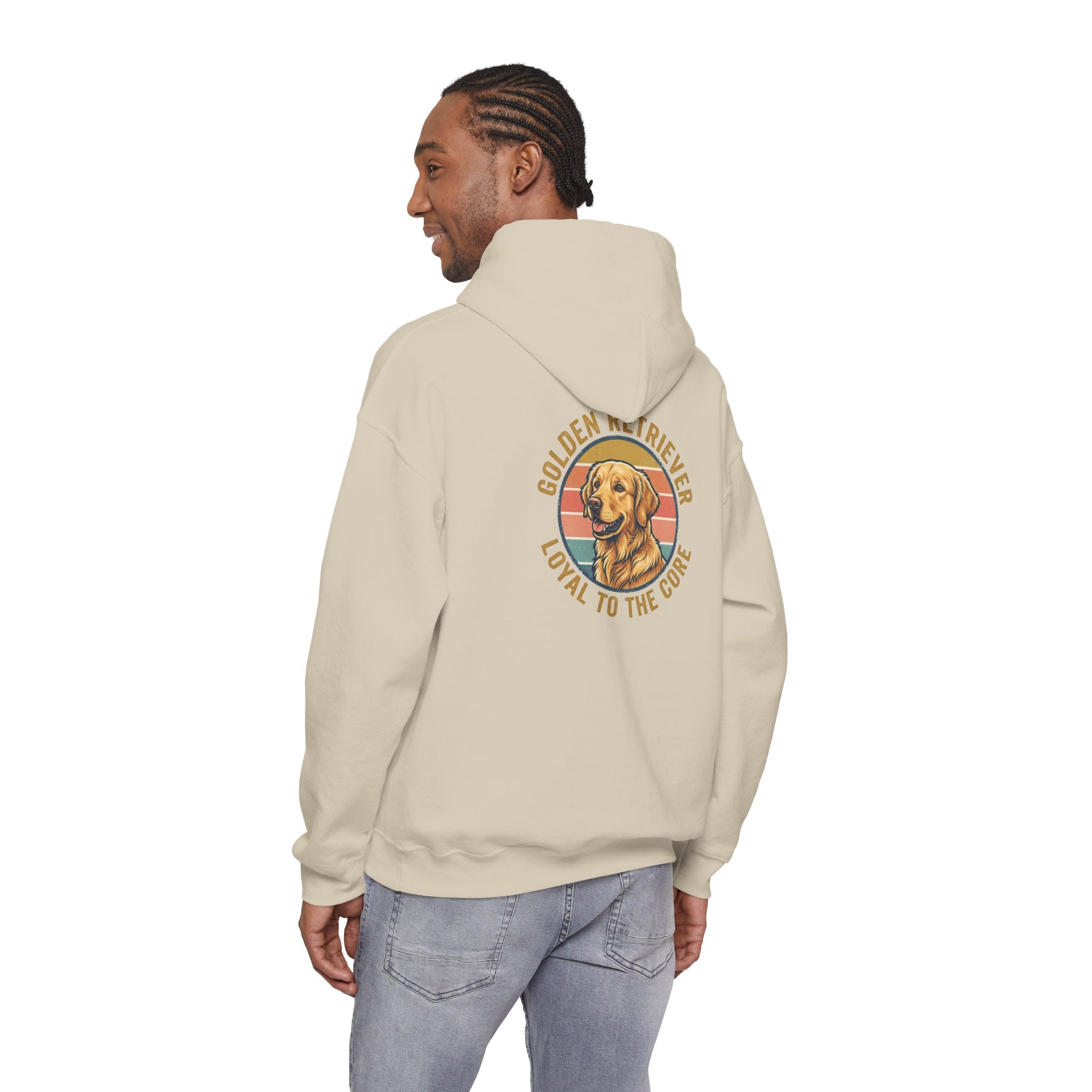 Golden Retriever Hoodie — "Loyal to the Core" Dog Lover Pullover