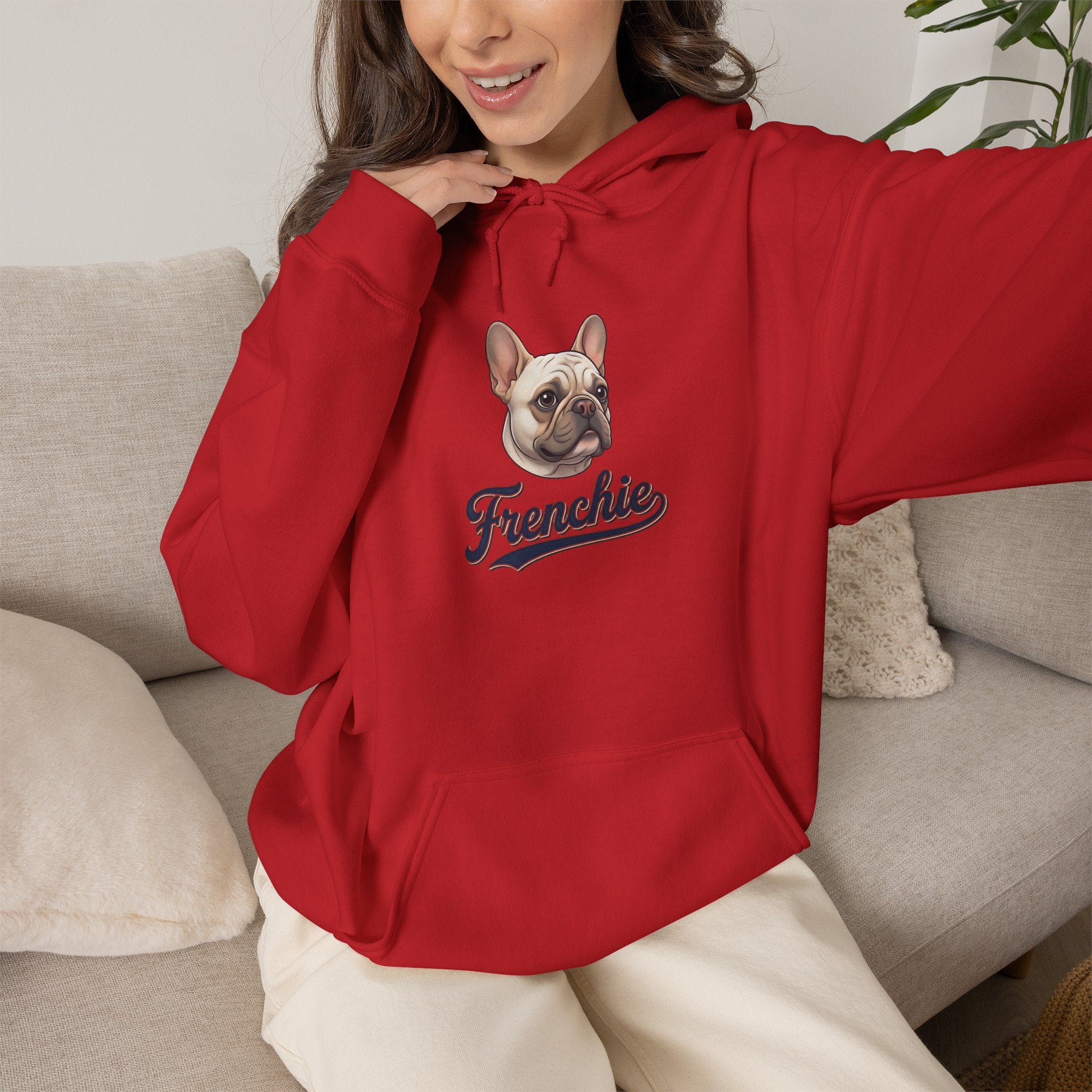 Frenchie Hoodie 90% Energy — Graphic Pullover