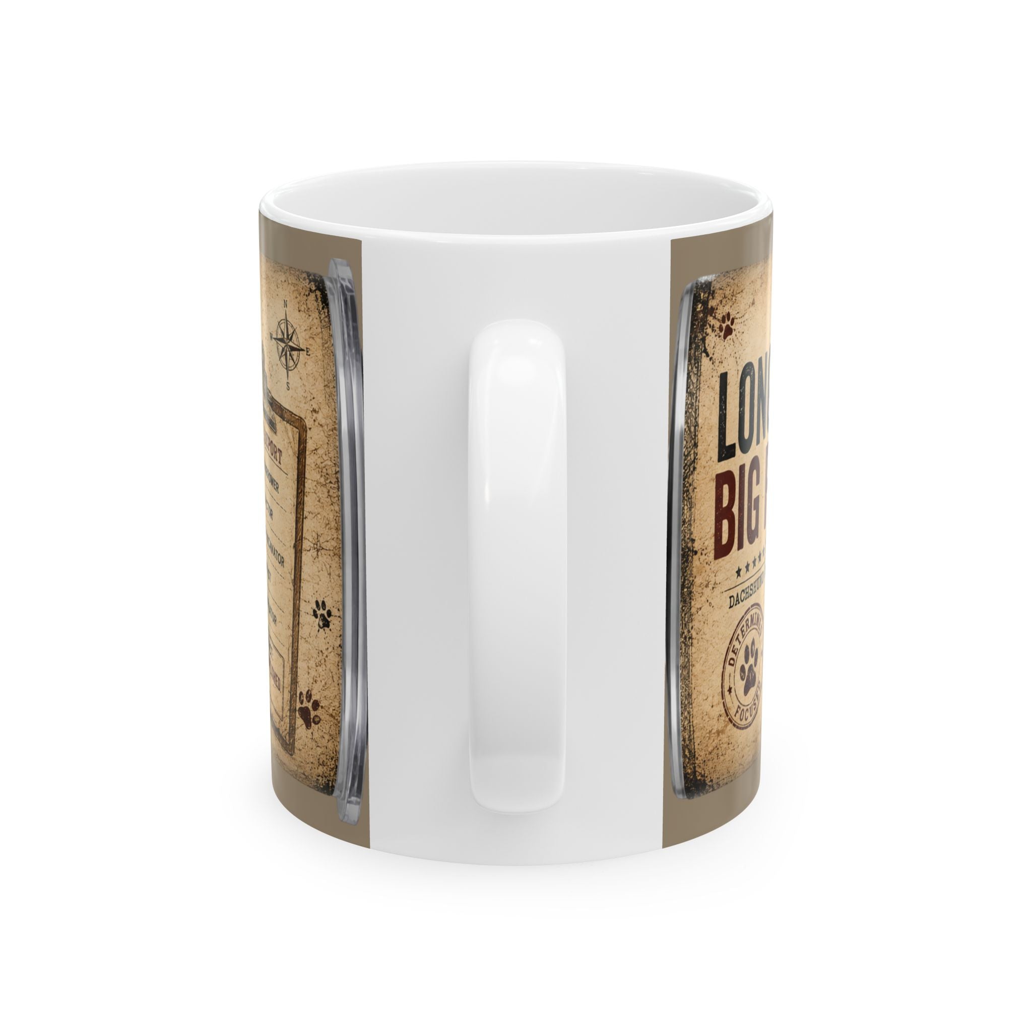 Dachshund Vintage Mug – “Long Dog, Big Dreams” 11oz/15oz