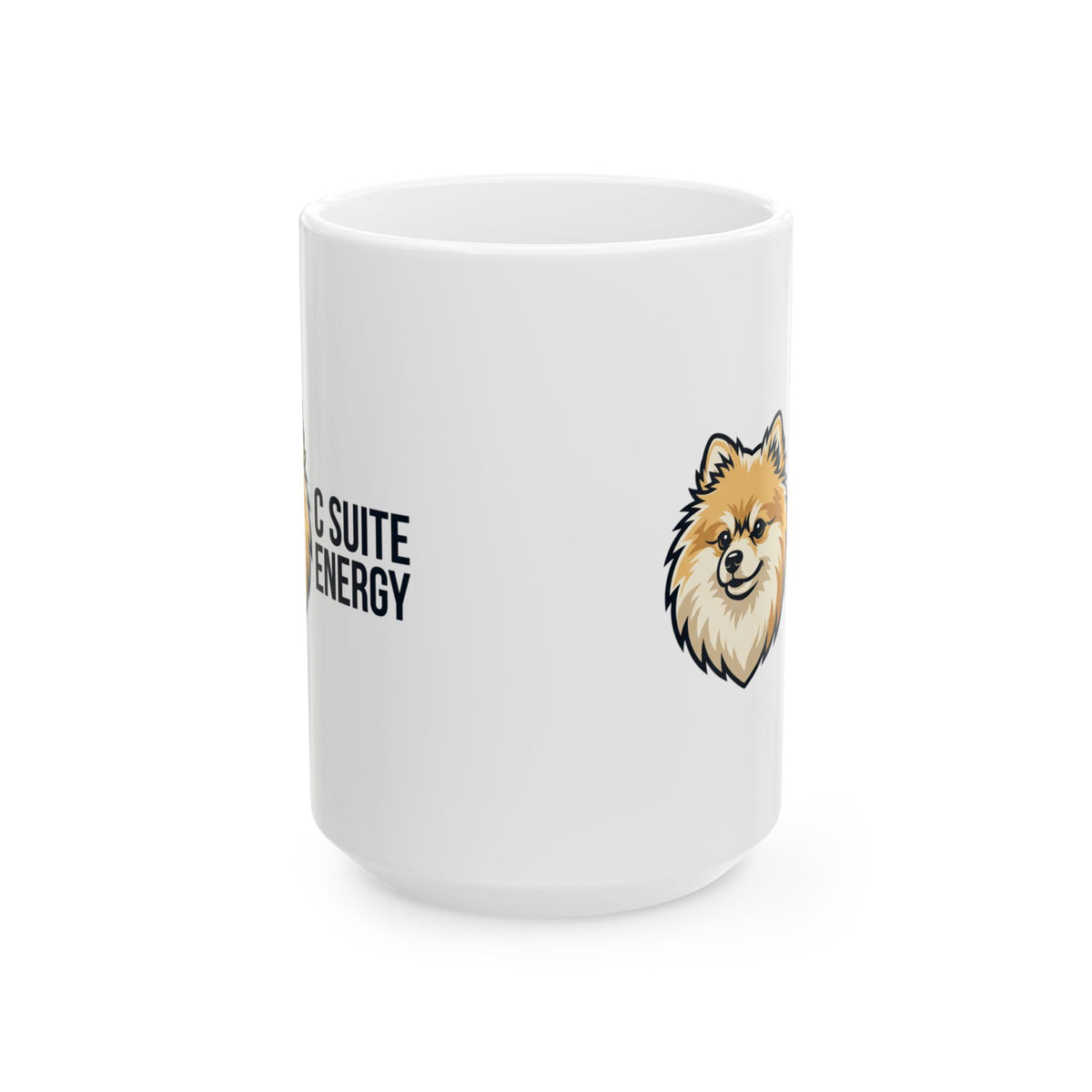 Pomeranian Energy Ceramic Mug – Cute Pomeranian Dog Coffee Cup (11oz, 15oz)