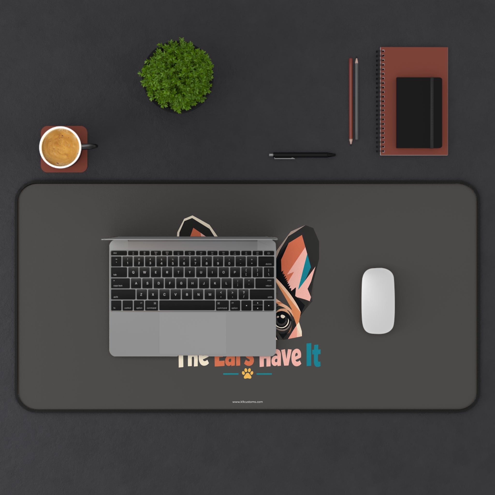 French Bulldog Desk Mat — "The Ears Have It" Mouse Pad