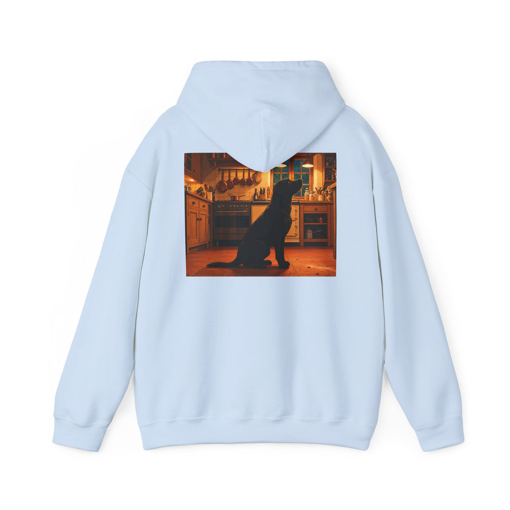 Labrador Retriever Hoodie — “Chief Crumb Inspector” Cute Labrador Kitchen Portrait Pullover