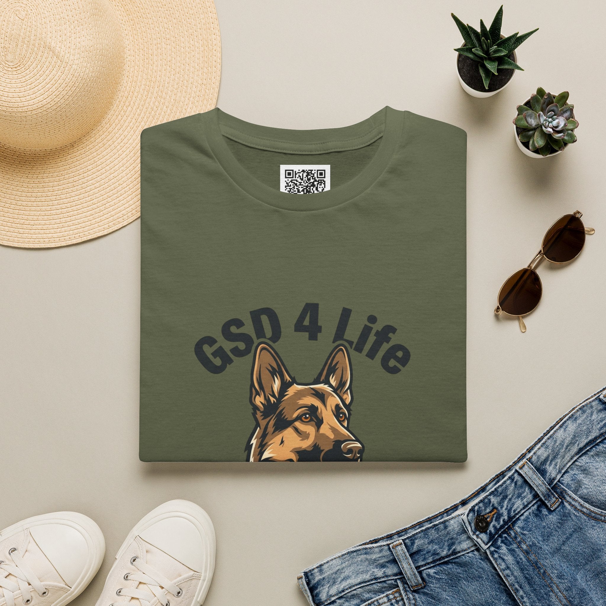 GSD 4 Life — "My Husband is the Spare Human" Dog Lover Tee