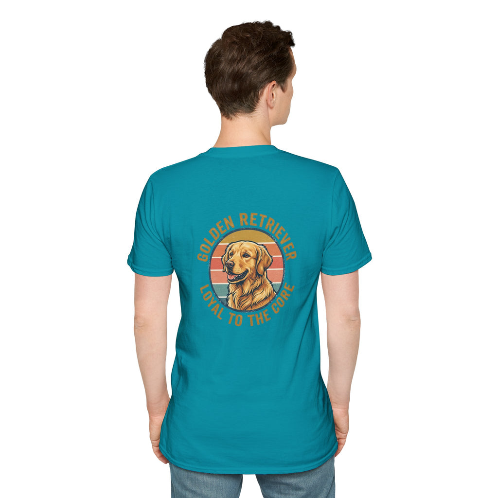 Golden Retriever Good Boy Club Print T-Shirt