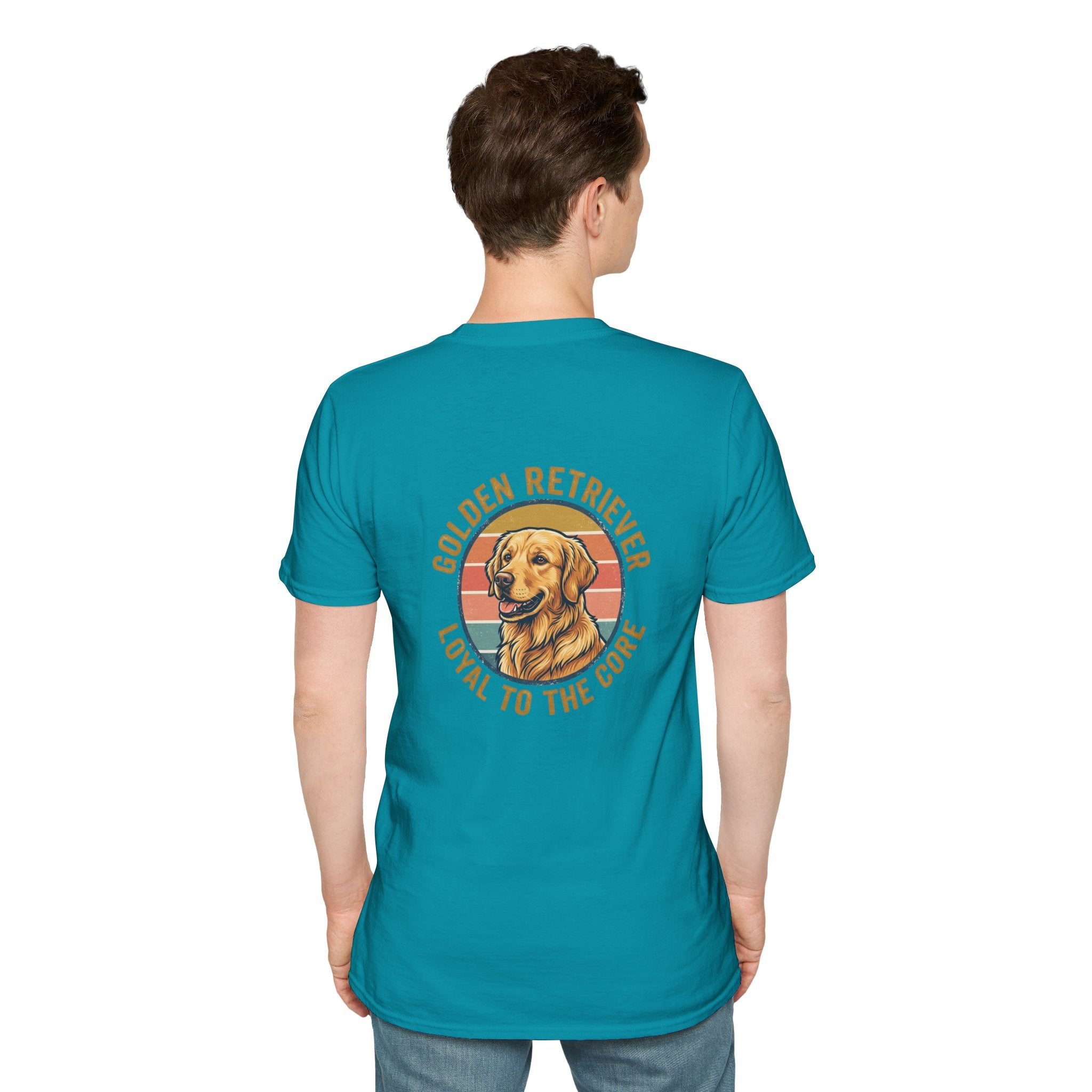 Golden Retriever Good Boy Club Print T-Shirt