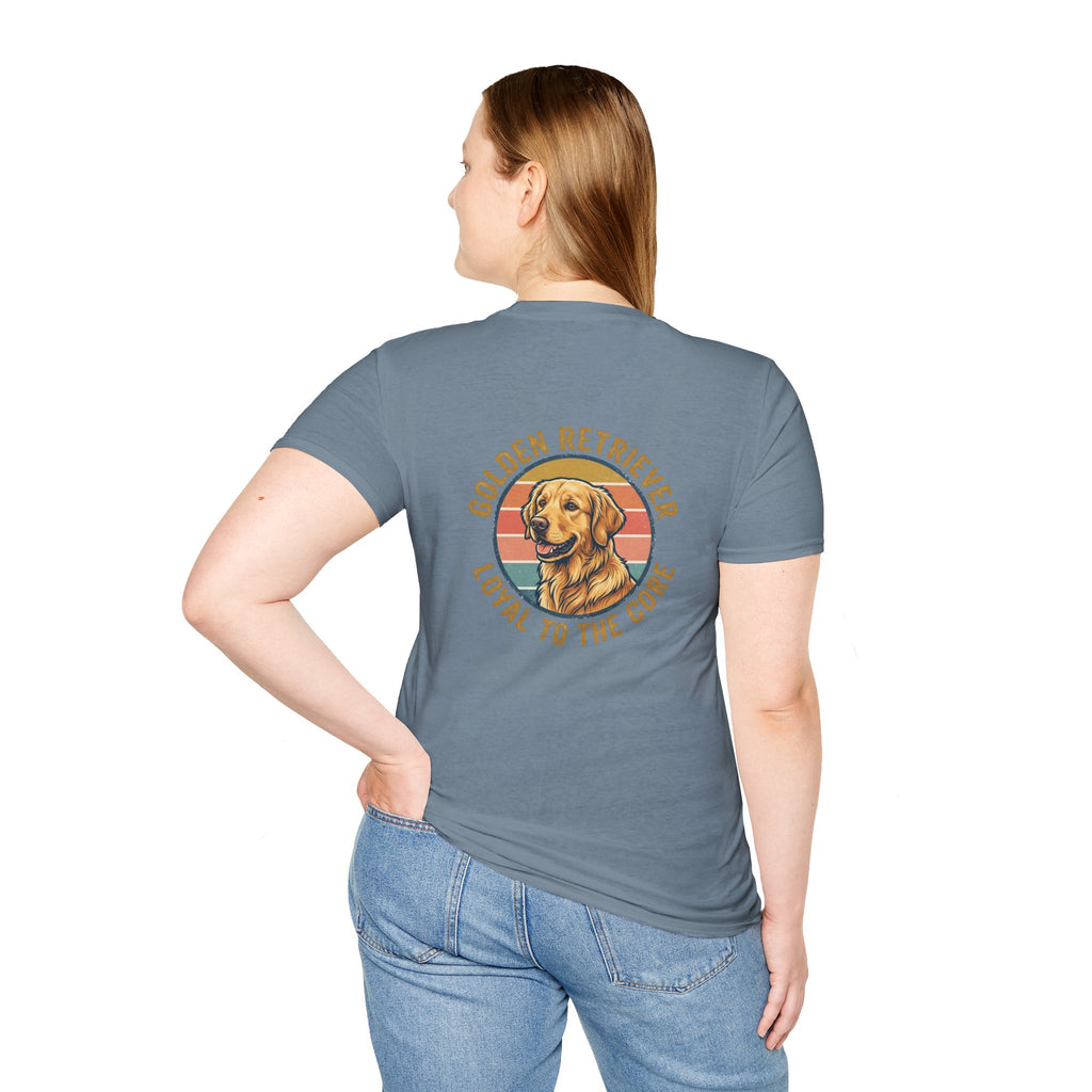 Golden Retriever Good Boy Club Print T-Shirt