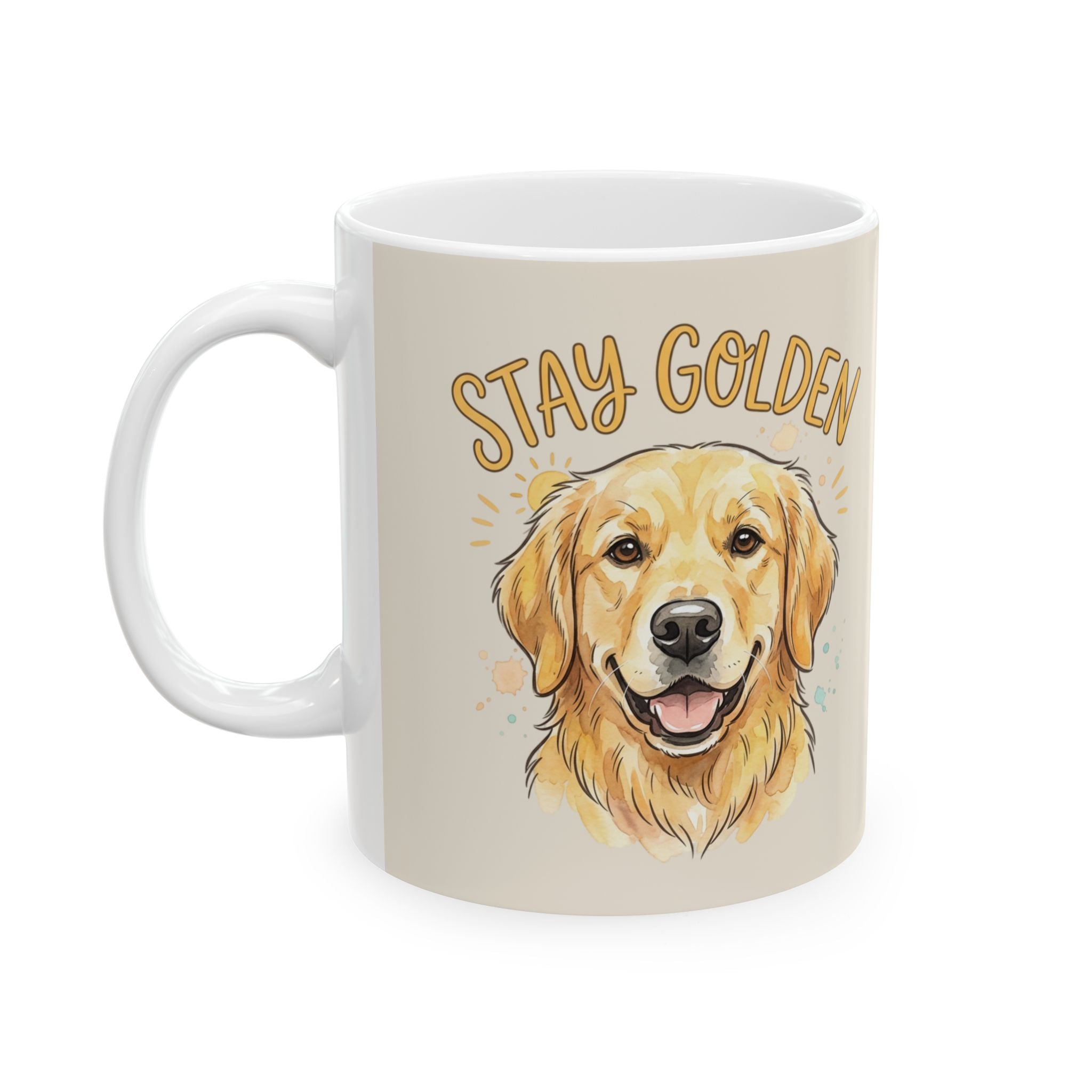 “Stay Golden” Ceramic Coffee Cup (11oz & 15oz)