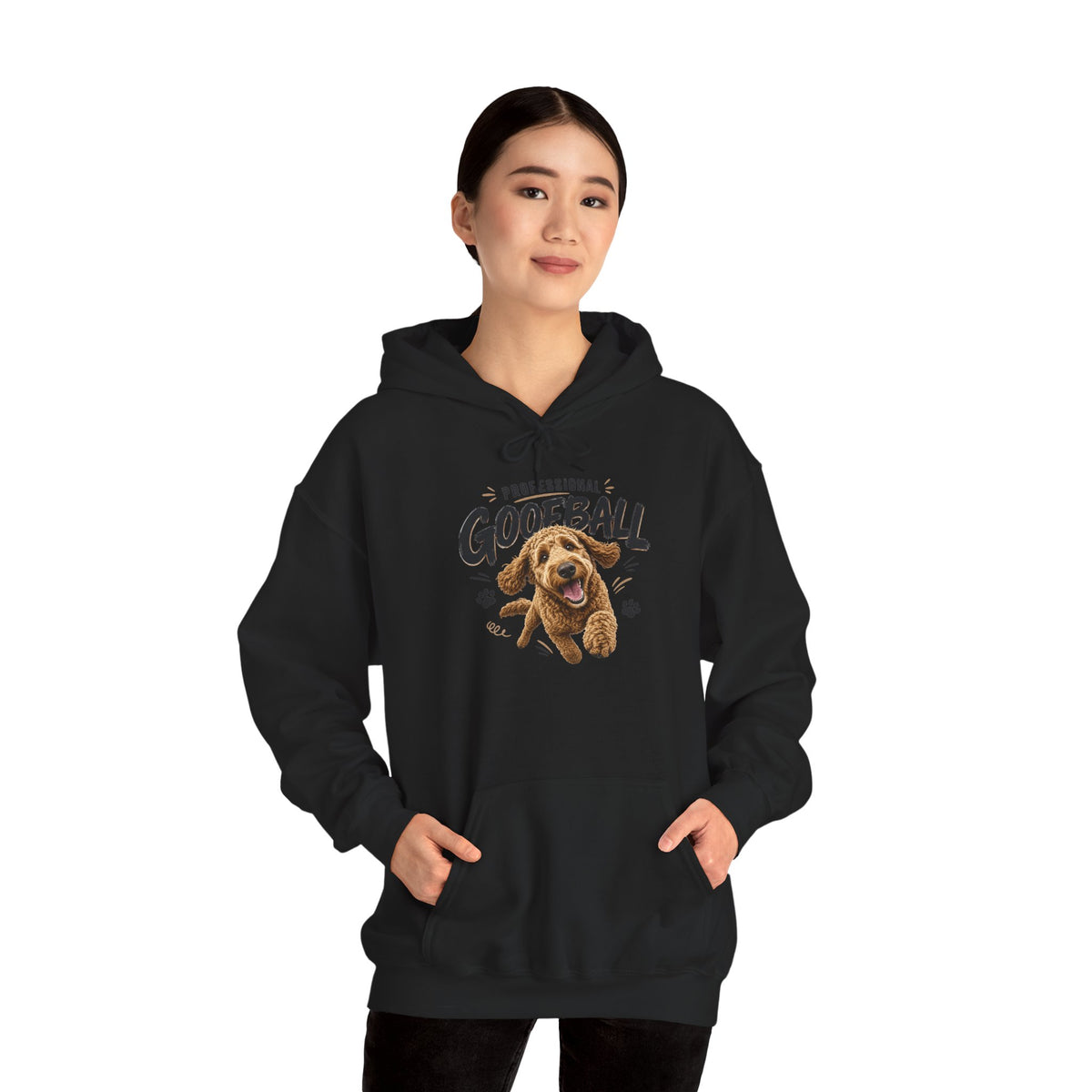"Professional Goofball" Playful Dog Graphic Pullover