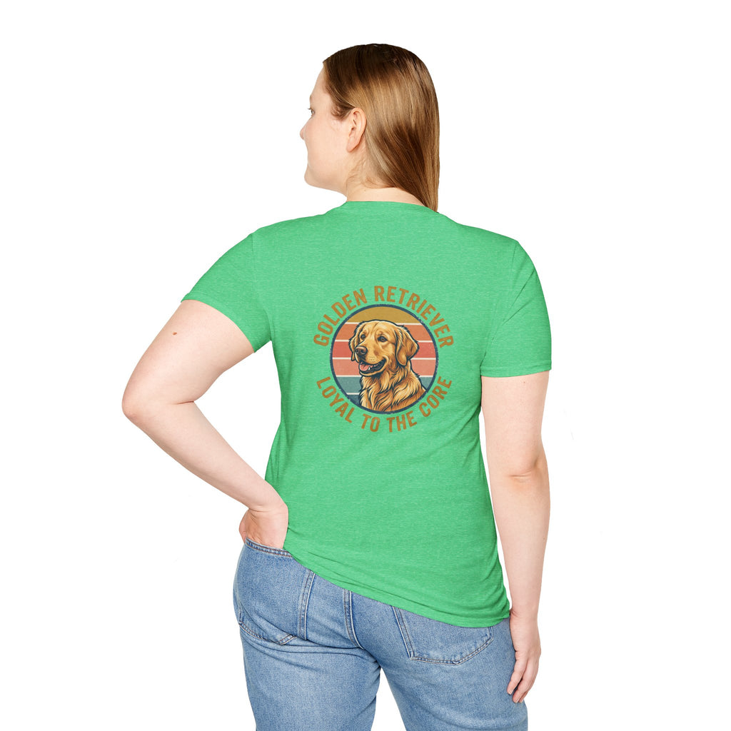 Golden Retriever Good Boy Club Print T-Shirt