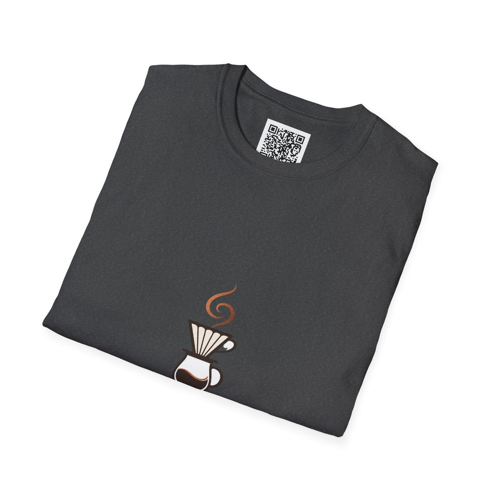 Pomeranian Pom Pom Coffee Pomeranian T-Shirt — “Fueled by Coffee and Pom Pom Energy”