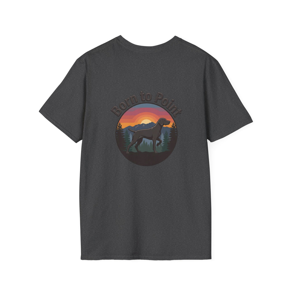 German Shorthair Pointer Est. 1870s Born to Point Logo T-Shirt