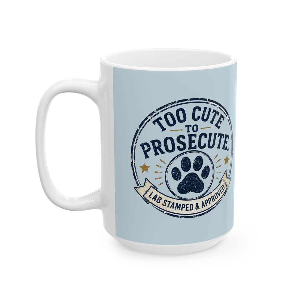 Cute Lab Lover Mug — "Cuteness Overload" Ceramic Coffee Cup (11oz & 15oz)