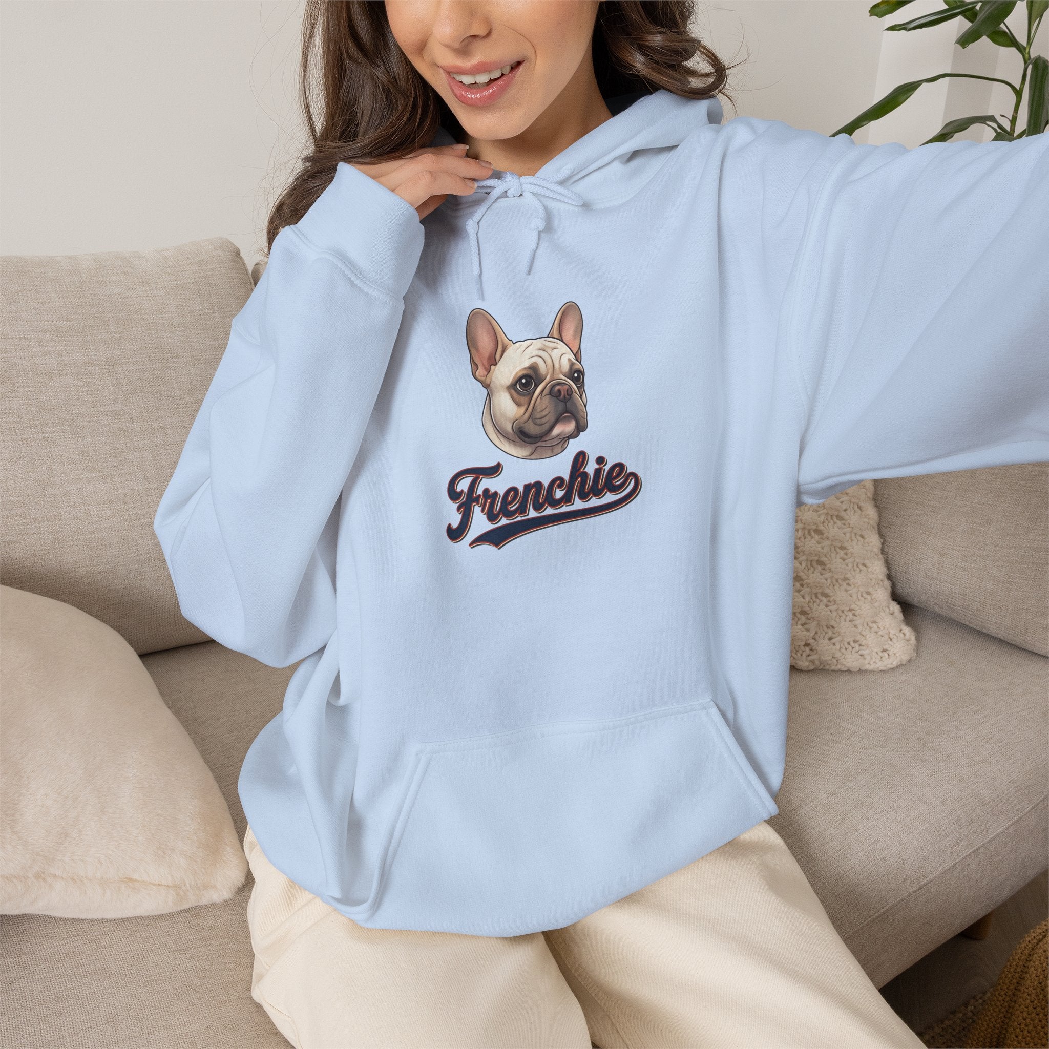Frenchie Hoodie 90% Energy — Graphic Pullover