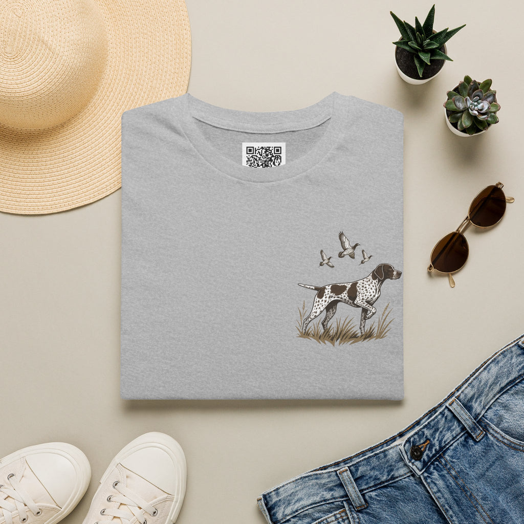 Pointer Dog Graphic T‑Shirt — Vintage Hunting Bird Design