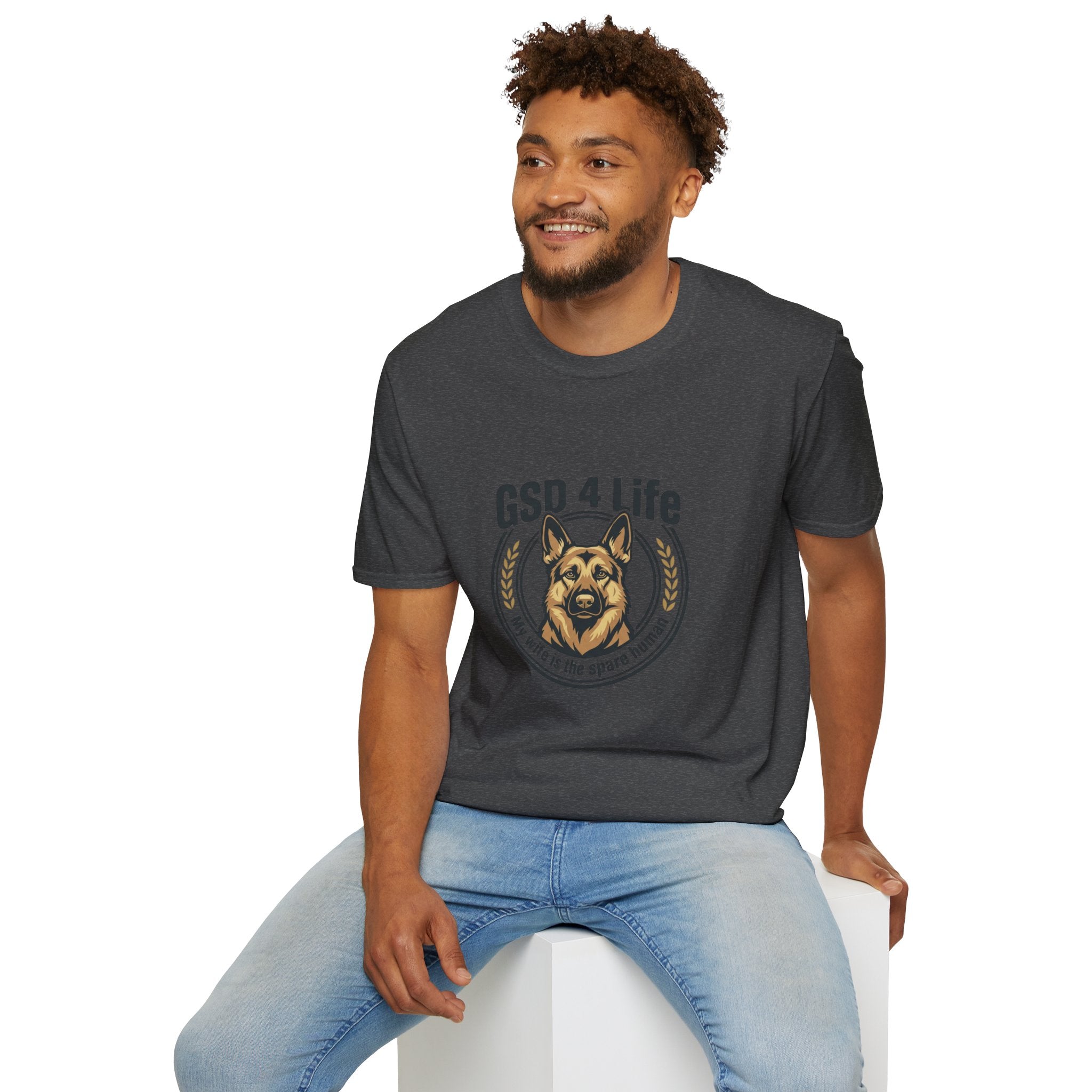 GSD 4 Life T-Shirt — My wife is a spare human German Shepherd Dog Lover Tee