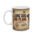 Dachshund Vintage Mug – “Long Dog, Big Dreams” 11oz/15oz