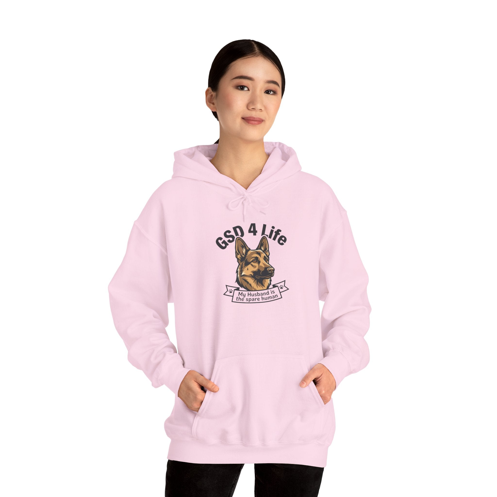 GSD 4 Life Hoodie — my husband is the spare human