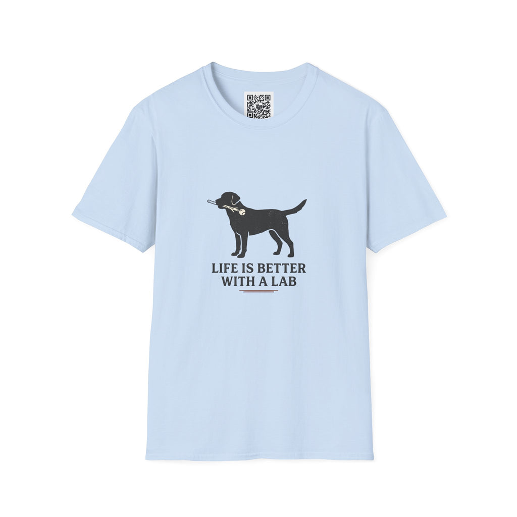 Lab Retriever T-Shirt — "Life Is Better With a Lab" Dog Lover Tee