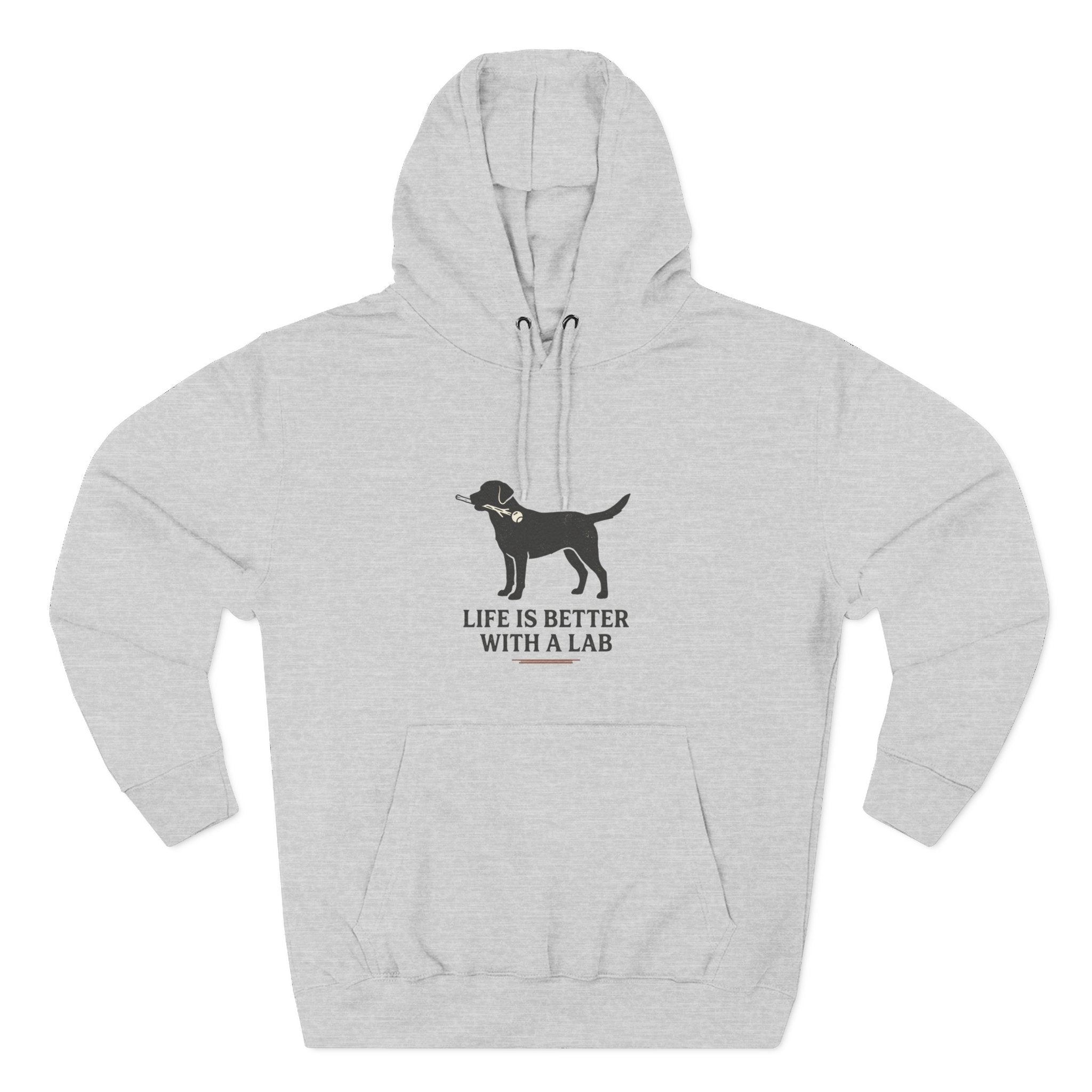 Three-Panel Fleece Hoodie