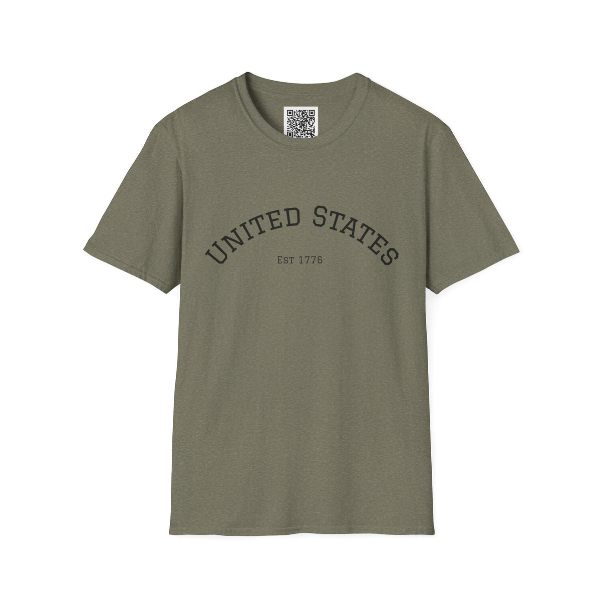 United States EST 1776 T-Shirt | Patriotic Vintage Script Tee