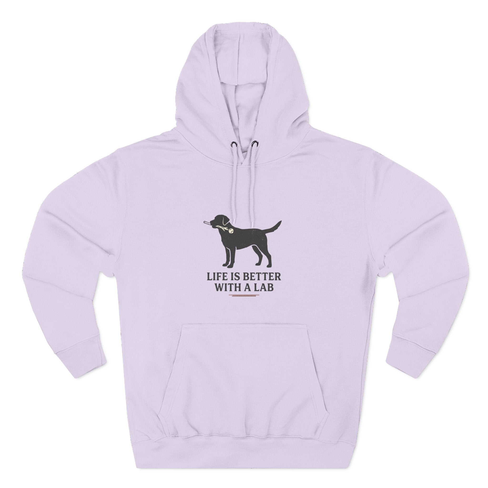 Three-Panel Fleece Hoodie