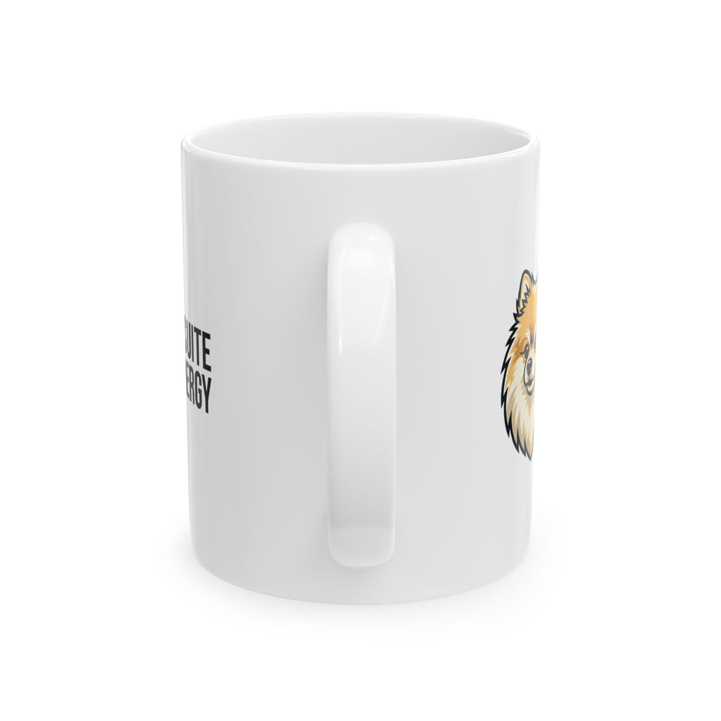 Pomeranian Energy Ceramic Mug – Cute Pomeranian Dog Coffee Cup (11oz, 15oz)
