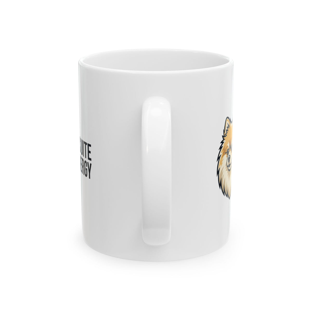 Pomeranian Energy Ceramic Mug – Cute Pomeranian Dog Coffee Cup (11oz, 15oz)